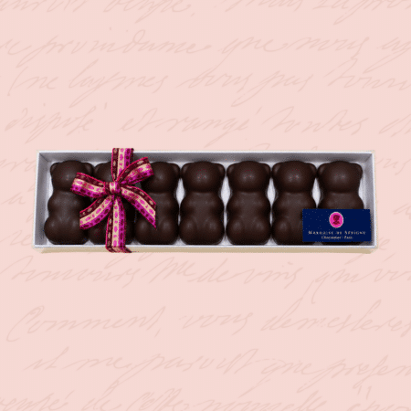 oursons guimauve chocolat noir