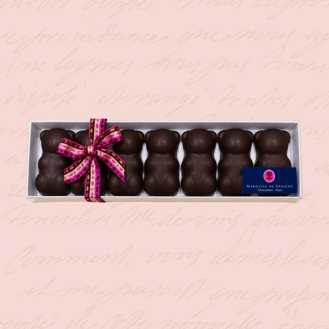 oursons guimauve chocolat noir