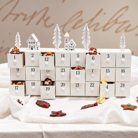 calendrier avent bois chocolats