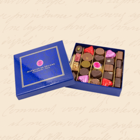 coffret cadeau cœurs chocolats