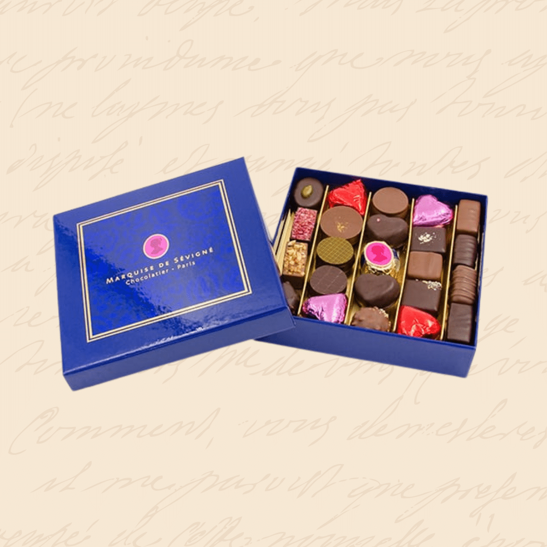 coffret cadeau cœurs chocolats