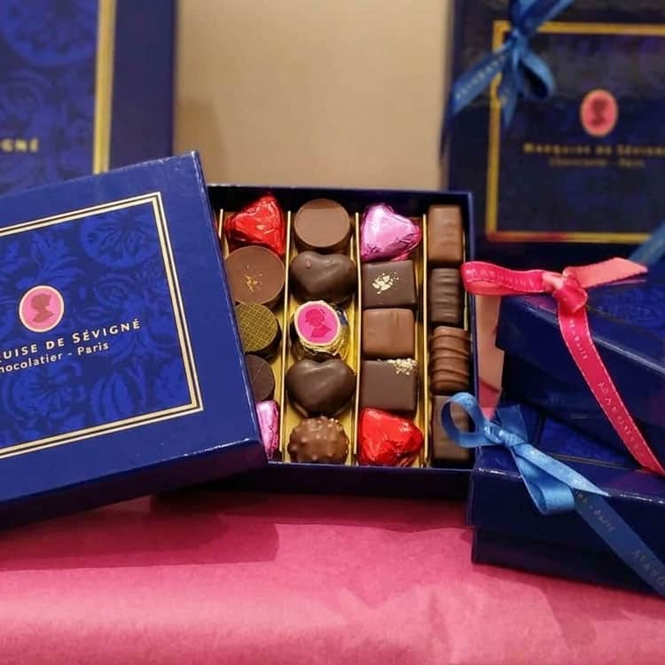coffret cadeau cœurs chocolat