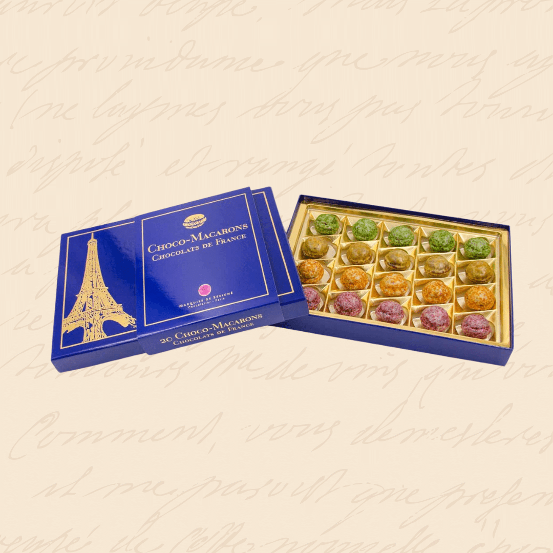 coffret cadeau choco macarons