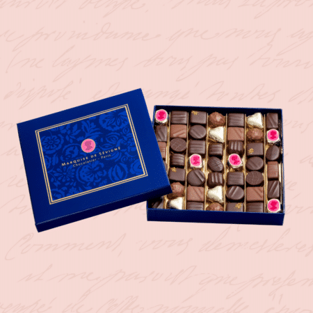 Coffret cadeau de chocolats fourrés